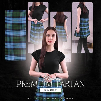 Women's PV Kilt in Ancient Campbell Tartan