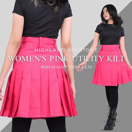 Women Utility Kilt Pink