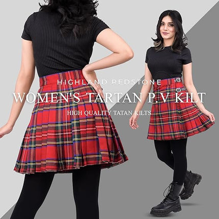 Women's PV Kilt in Royal Stewart Tartan