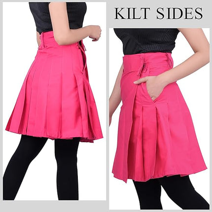 Women Utility Kilt Pink