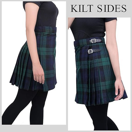 Women's PV Kilt in Black Watch Tartan