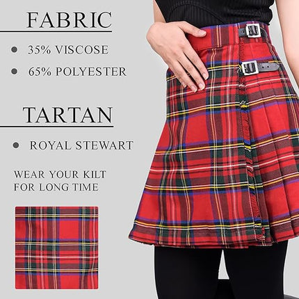 Women's PV Kilt in Royal Stewart Tartan