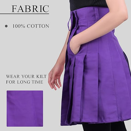 Women Utility Kilt Purple