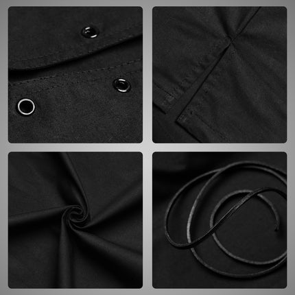 Highland Black Kilt Shirt, made from high-quality fabric, perfect for formal and casual Scottish attire.