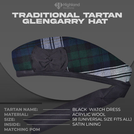 Black Watch Dress Glengarry