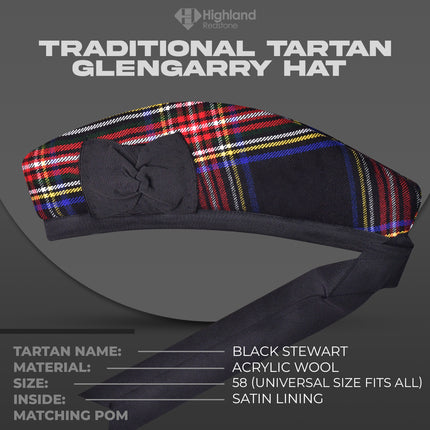 Black Stewart Glengarry