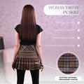 Women's Tartan Billie Skirt in Scottish National Weathered Tartan