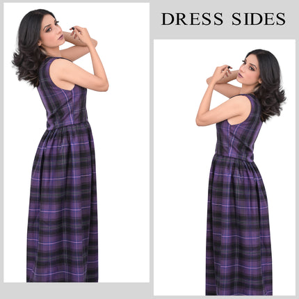 Authentic Scottish Dress in Passion of Scotland Purple Tartan