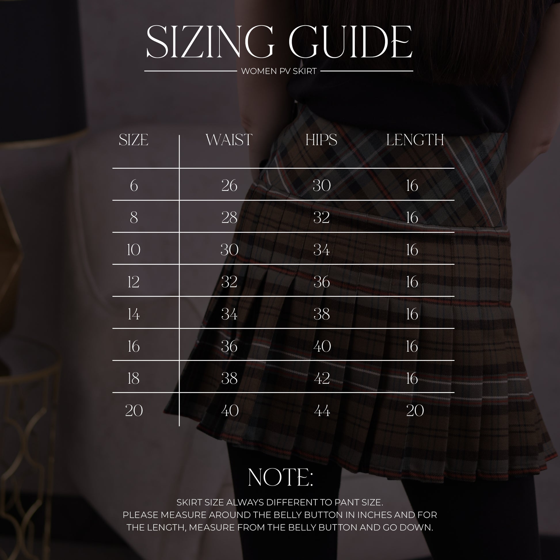 Women's Tartan Billie Skirt in Scottish National Weathered Tartan