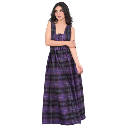 Authentic Scottish Dress in Passion of Scotland Purple Tartan