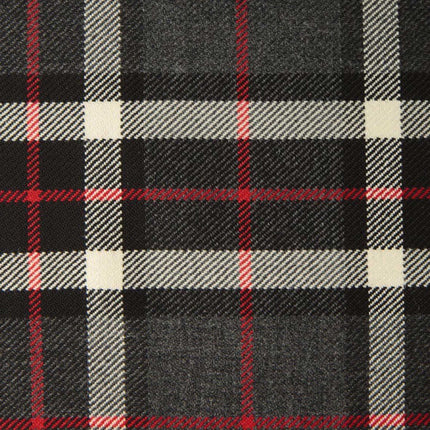 Gray Thomson Tartan Kilt showcasing the classic gray, black, and white pattern of the Thomson Clan, made from high-quality fabric.