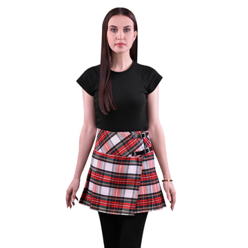 Women's Tartan Billie Skirt in Dress Stewart Tartan