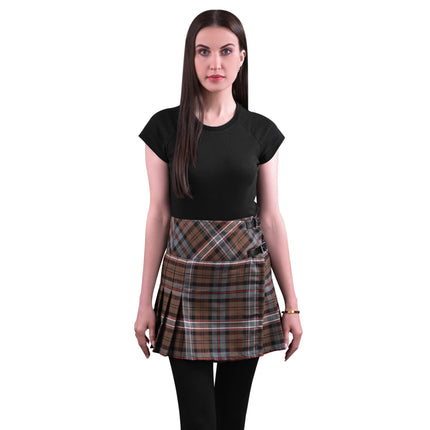 Women Tartan P.V Skirt (Scottish National Weathered)