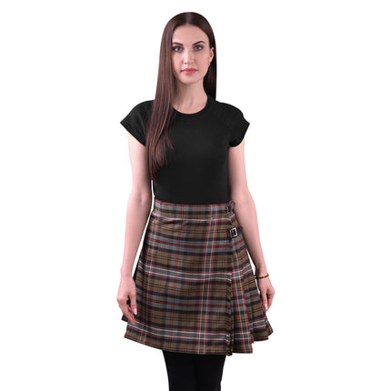 Women Tartan P.V Kilt (Scottish National Weathered)